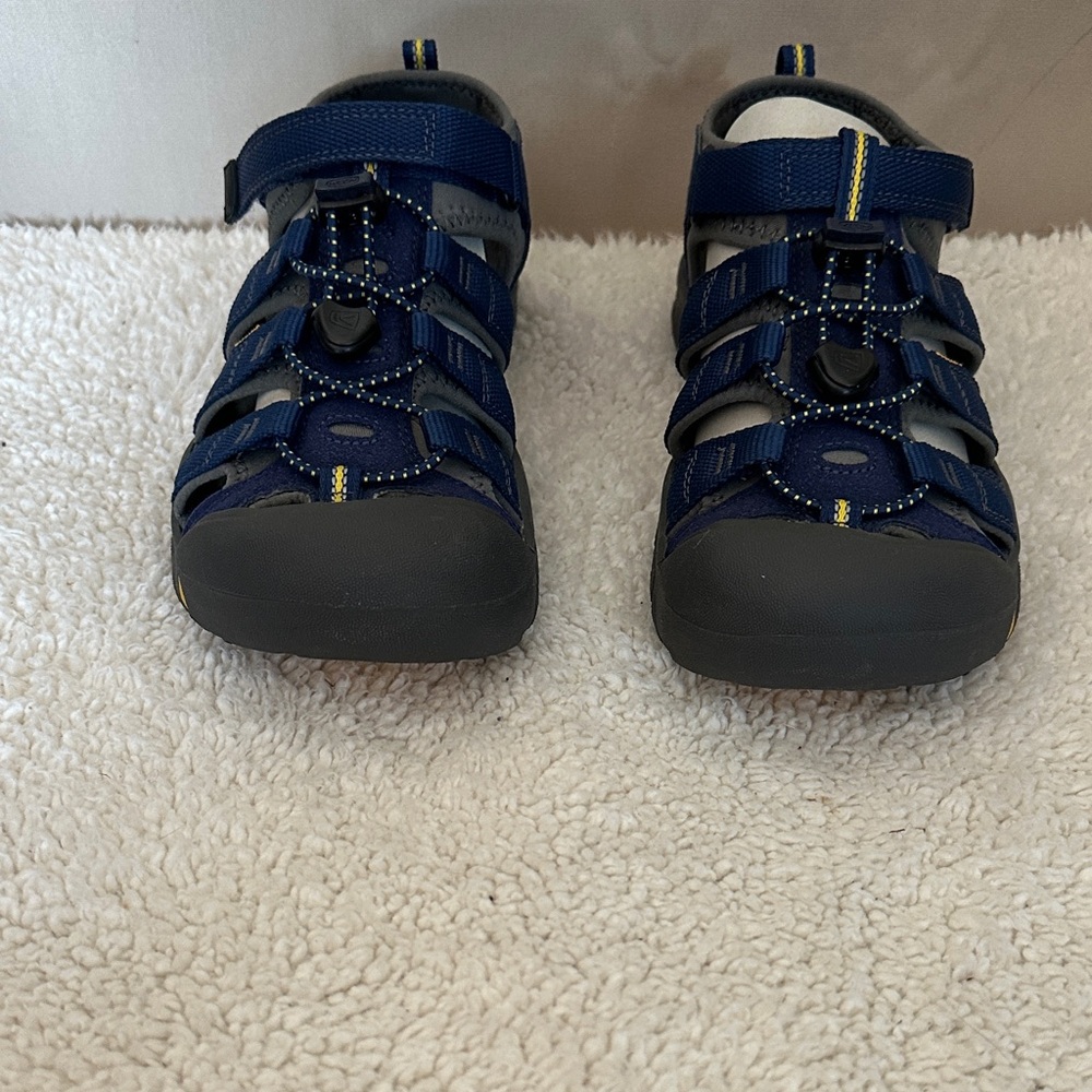 Keen Kids Navy and Yellow Adventure Sandals